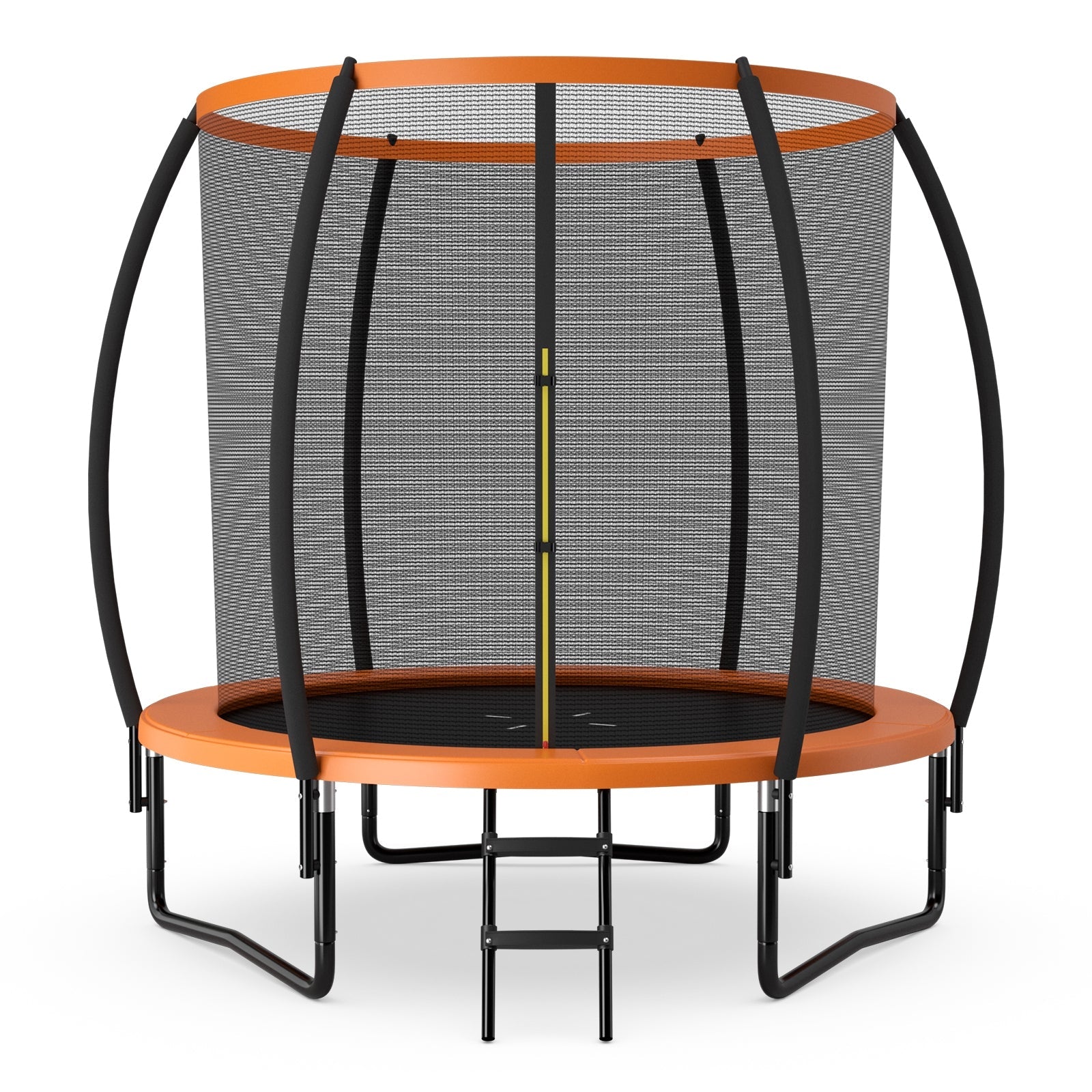 Relaxacare, 10 Feet ASTM Approved Recreational Trampoline with Ladder-Orange