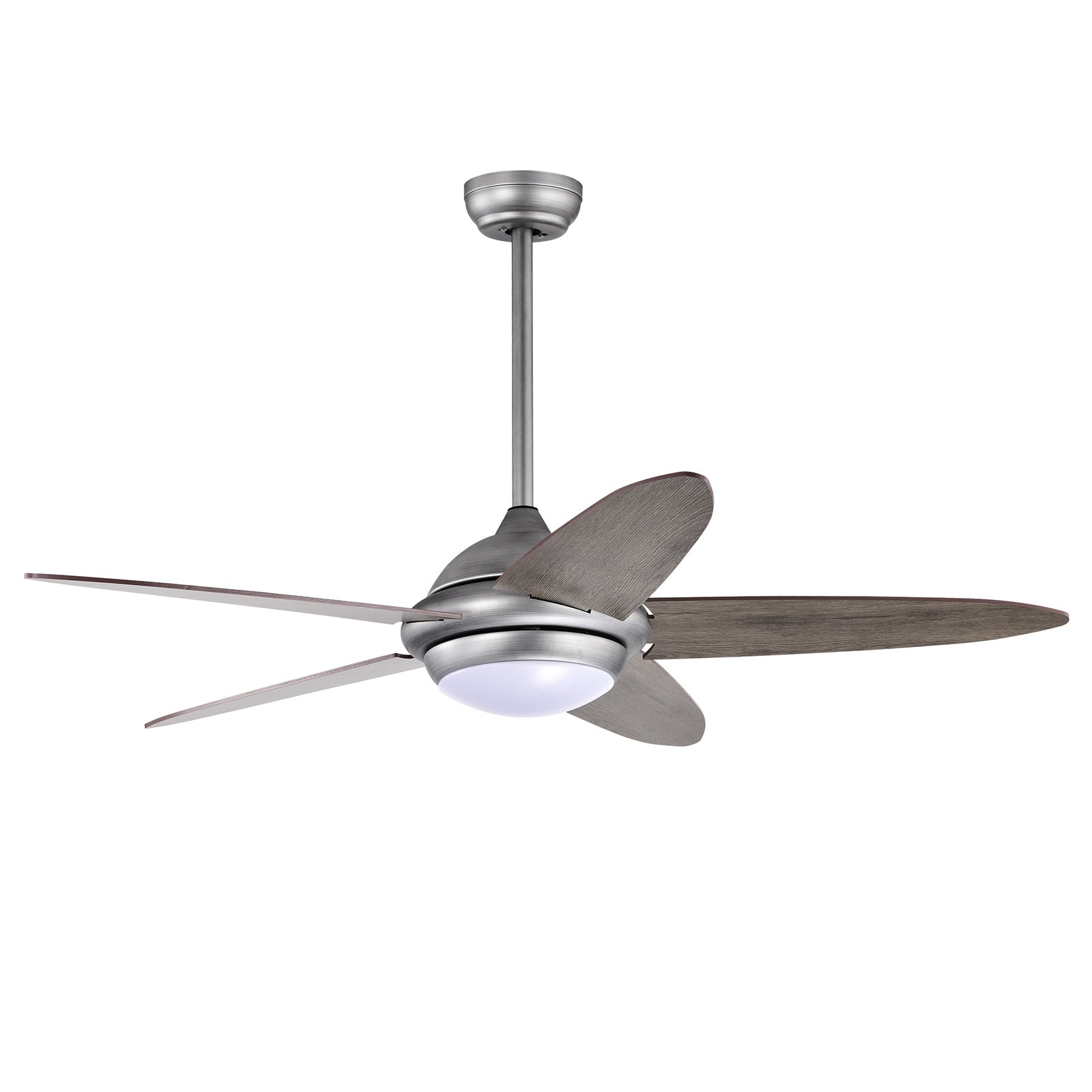 Relaxacare, 52 Inch Ceiling Fan with Lights and 3 Lighting Colors-Silver Gray